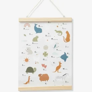 Affiche Abécédaire MINI ZOO Beige – Vertbaudet 12