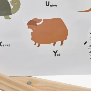 Affiche Abécédaire MINI ZOO Beige – Vertbaudet 18