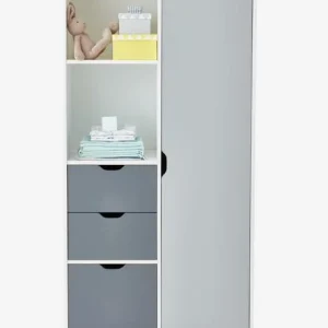 Armoire LIGNE PASSE-PASSE Blanc/gris – Vertbaudet 12