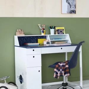 Bureau Enfant COSMOS Blanc Clair Uni Avec Decor – Vertbaudet 14