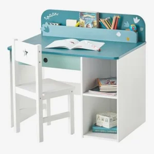 Bureau Maternelle ROAAR Blanc Moyen Uni Avec Decor – Vertbaudet 12