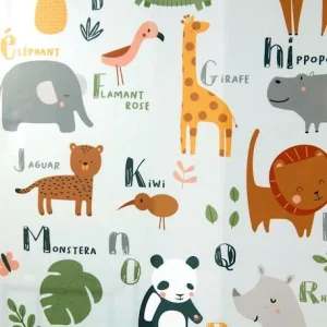 Cadre + Affiche Abécédaire Jungle Multicolore – Vertbaudet 9