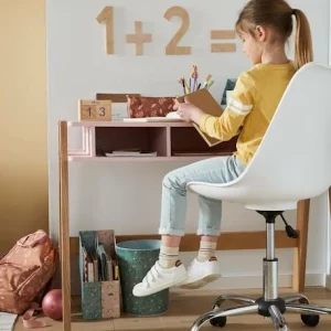 Chaise De Bureau Enfant à Roulettes Rose – Vertbaudet 14