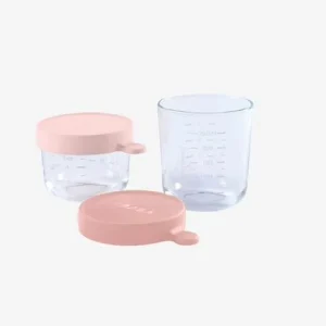 Coffret De 2 Pots De Conservation En Verre BEABA Airy Green/ Light Mist – Beaba 10