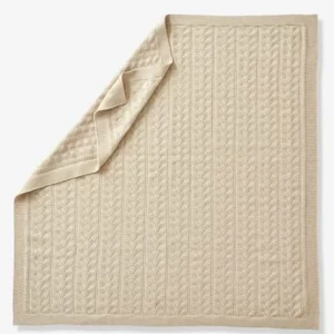 Couverture Bébé En Tricot écru Chiné – Vertbaudet 14