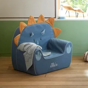 Fauteuil En Mousse Dino Triceratops Bleu – Vertbaudet 18