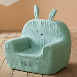 Fauteuil En Mousse Personnalisable Lapin Vert – Vertbaudet 16