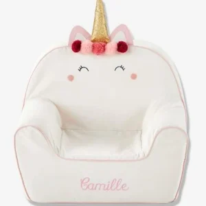 Fauteuil En Mousse Personnalisable Licorne Blanc – Vertbaudet 10