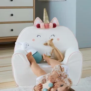 Fauteuil En Mousse Personnalisable Licorne Blanc – Vertbaudet 14