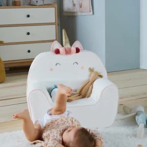 Fauteuil En Mousse Personnalisable Licorne Blanc – Vertbaudet 18