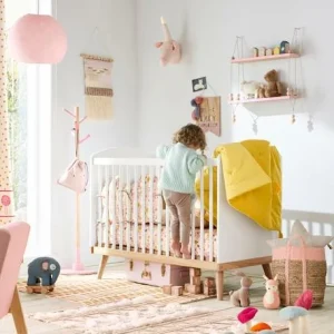 Lit Bébé à Barreaux LIGNE CONFETTI Blanc – Vertbaudet 14