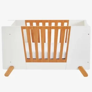 Lit Bébé Avec Barrière Amovible + Rangement Bibliothèque LIGNE PIROUETTE Blanc – Vertbaudet 16