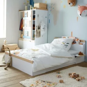 Lit évolutif Enfant LIGNE ABC Blanc – Bois – Vertbaudet 18