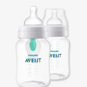 Lot De 2 Biberons 240 Ml Philips AVENT Anti-colic Avec Valve AirFree Transparent – Philips Avent 10