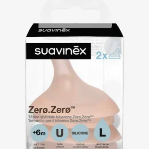 Lot De 2 Tétines Débit Rapide (L) Pour Biberon Zerø.Zerø SUAVINEX Peau – Suavinex 10