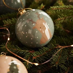 Lot De 6 Boules De Noël Contes De La Forêt Vert – Vertbaudet 12