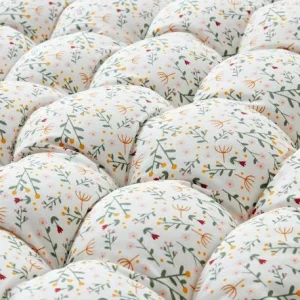 Matelas De Sol Avec Pompons FLEURETTES écru / Multicolore – Vertbaudet 10