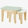 Tables Gigognes Gris Vert/bois + Blanc/bois – Vertbaudet 20